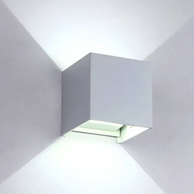 Aplique para exterior blanco
