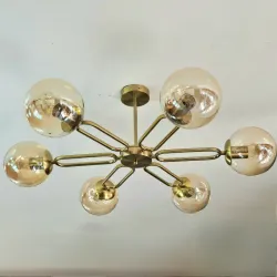 Luminaria con bombillas de cristal