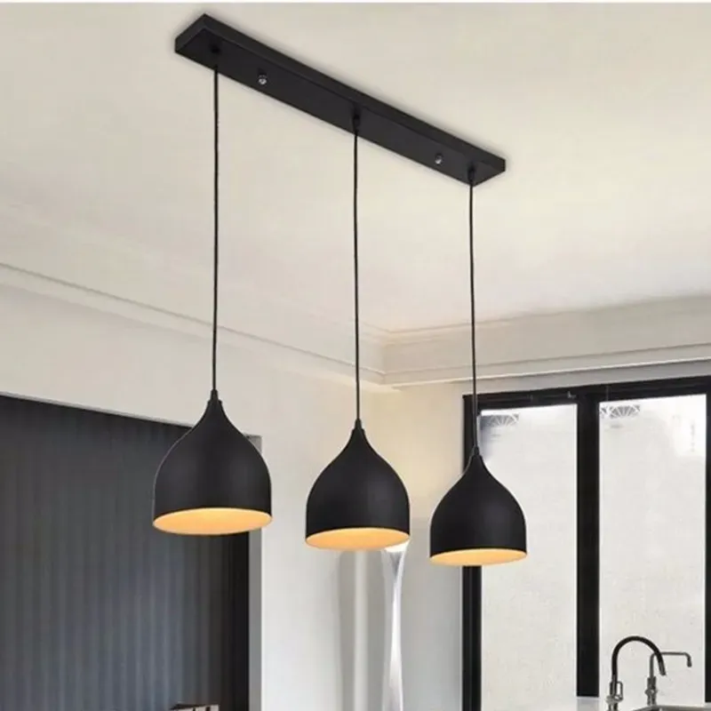 Luminaria de 3 campanas con golcha rectangular