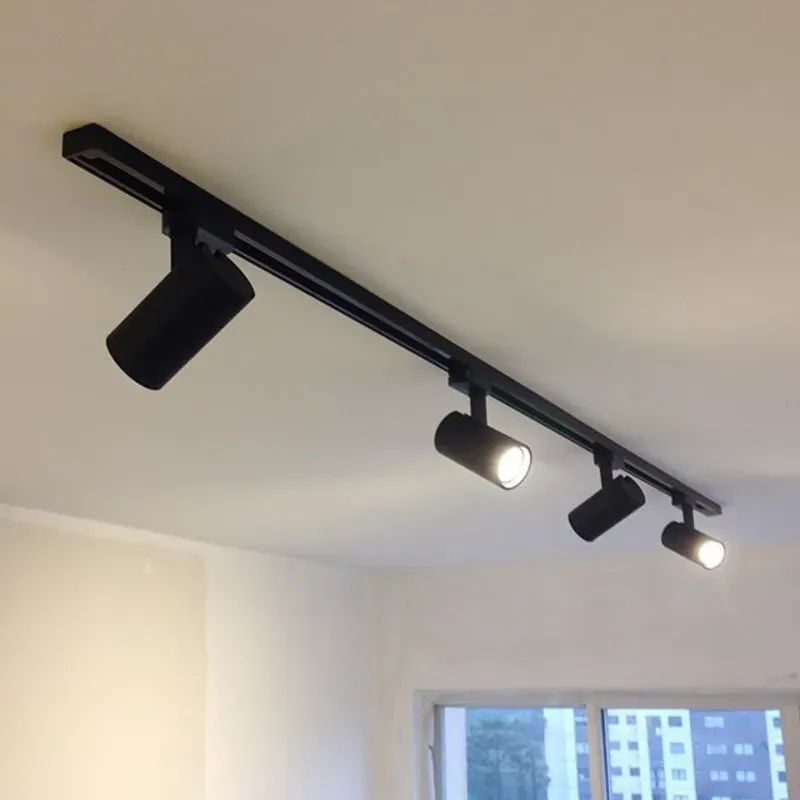 Luminaria de riel adosada a techo