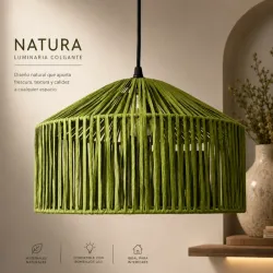 Luminaria NATURA tejida