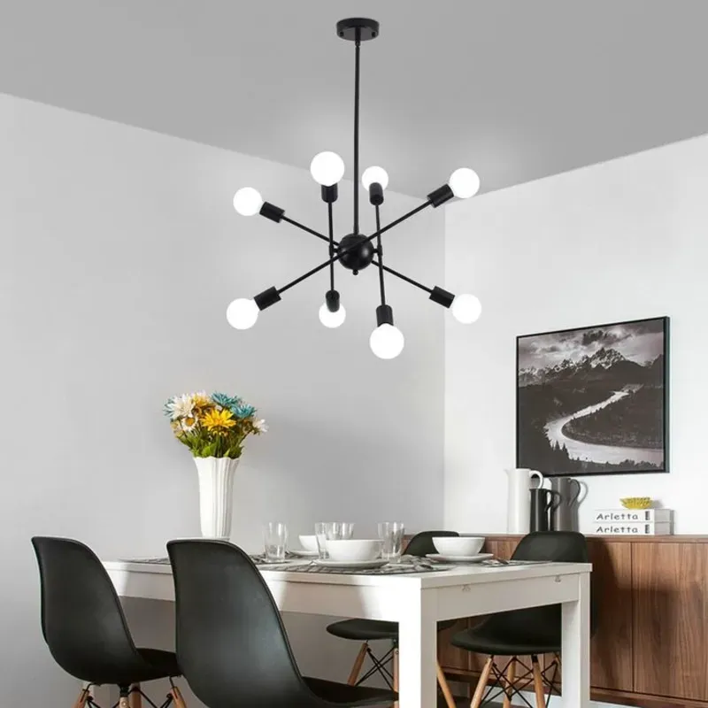 Luminaria SPUTNIK 8 brazos en barra