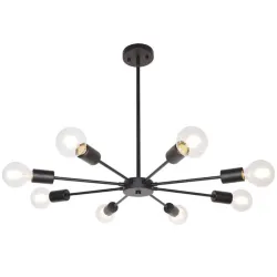 Luminaria SPUTNIK de 8 brazos planos