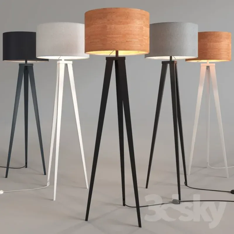 Luminaria TRÍPODE de madera