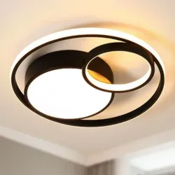 Plafón circular con aros