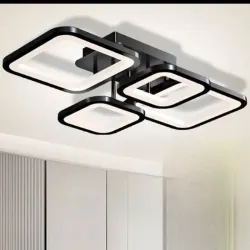 Plafón de cuadrados negros