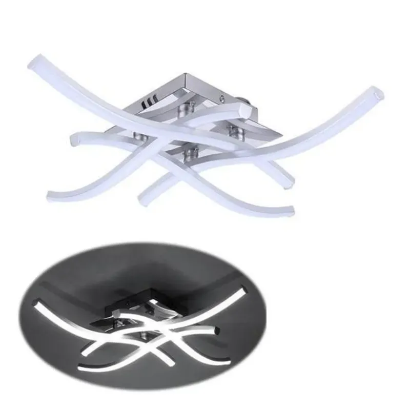 Plafón de líneas led