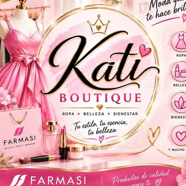 ✨ Kati Boutique ✨
Un espacio donde encuentras moda, belleza y bienestar en un solo lugar. 💕
Ropa con estilo, productos Farmasi y accesorios para resaltar tu esencia y hacerte sentir única.
🌸 Tu estilo, tu esencia, tu belleza. 🌸