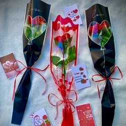 Ramo clásico de una rosa con manga uniflor