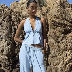 Conjunto azul Bershka