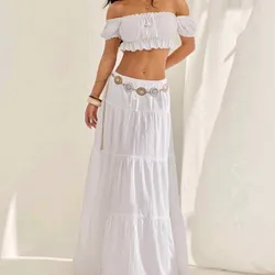 Conjunto blanco saya/top