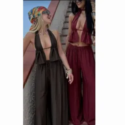 Conjunto rojo vino