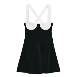 Mini vestido bicolor Zara