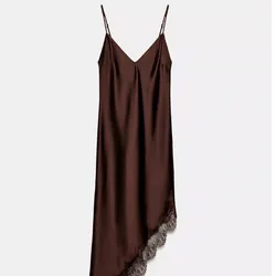 Vestido asimétrico Zara