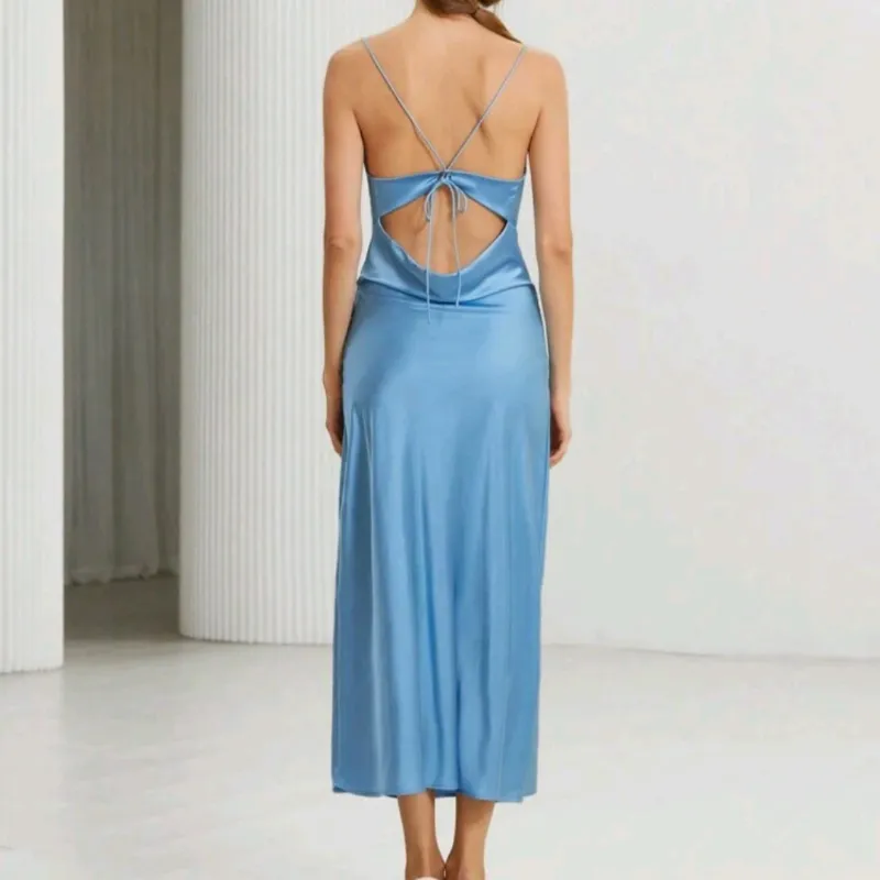 Vestido azul elegante