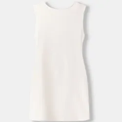 Vestido blanco Bershka