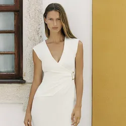 Vestido blanco Zara