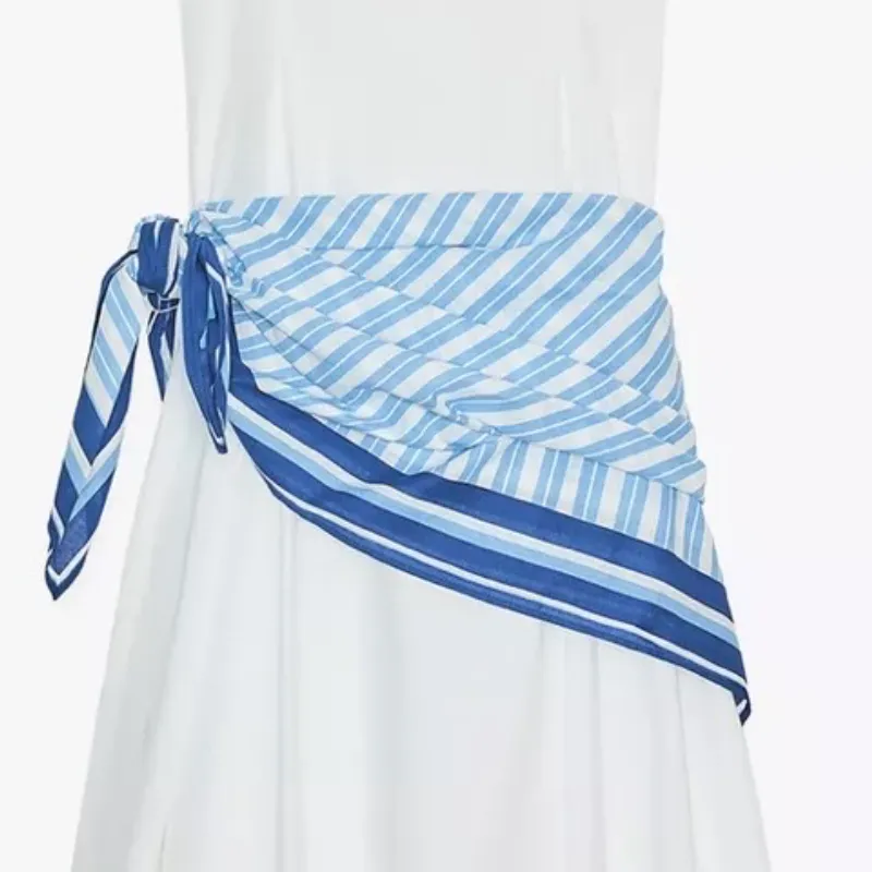 Vestido con pañuelo a la cintura Zara