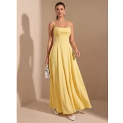 Vestido elegante amarillo