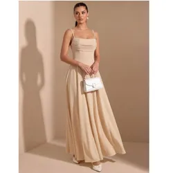 Vestido elegante beige
