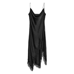Vestido elegante con encaje Zara