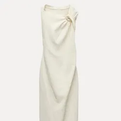 Vestido lino Zara