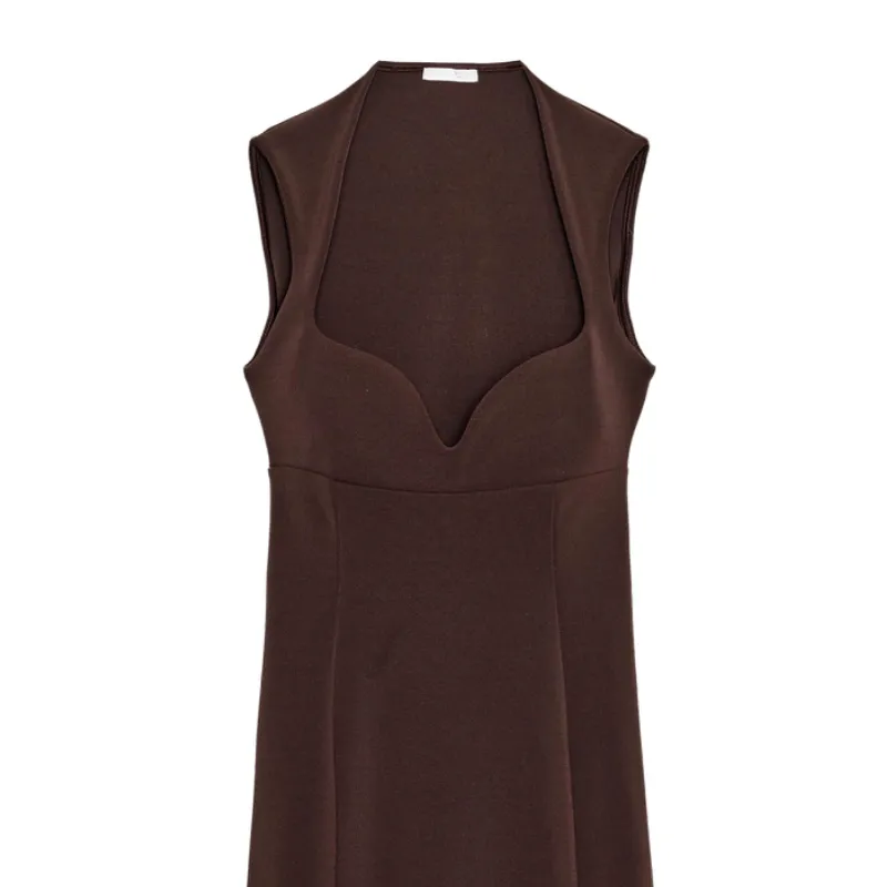 Vestido marrón Zara