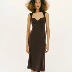 Vestido marrón Zara