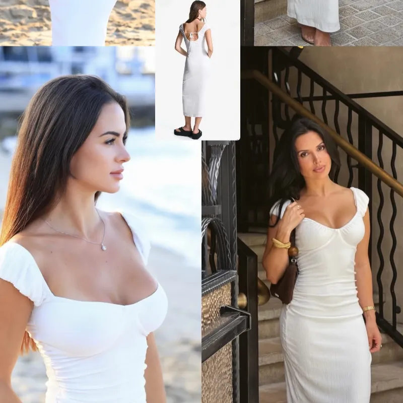 Vestido midi Bershka
