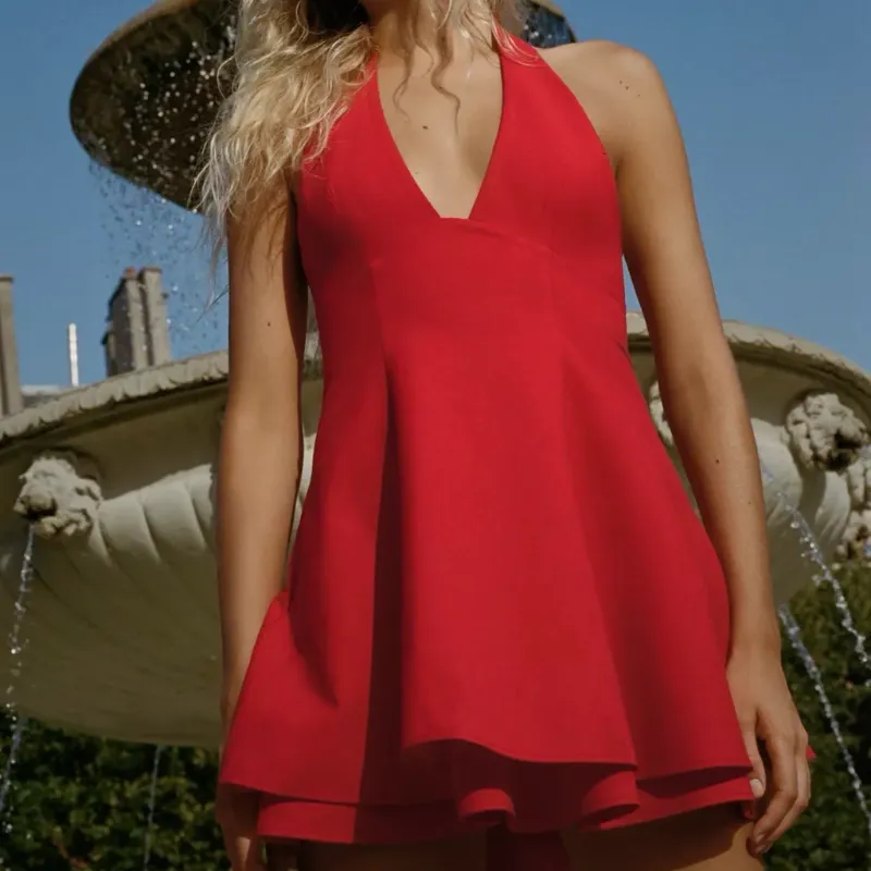 Vestido Mini Halter Zara