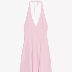 Vestido mini halter Zara