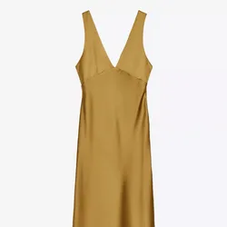 Vestido mostaza Zara