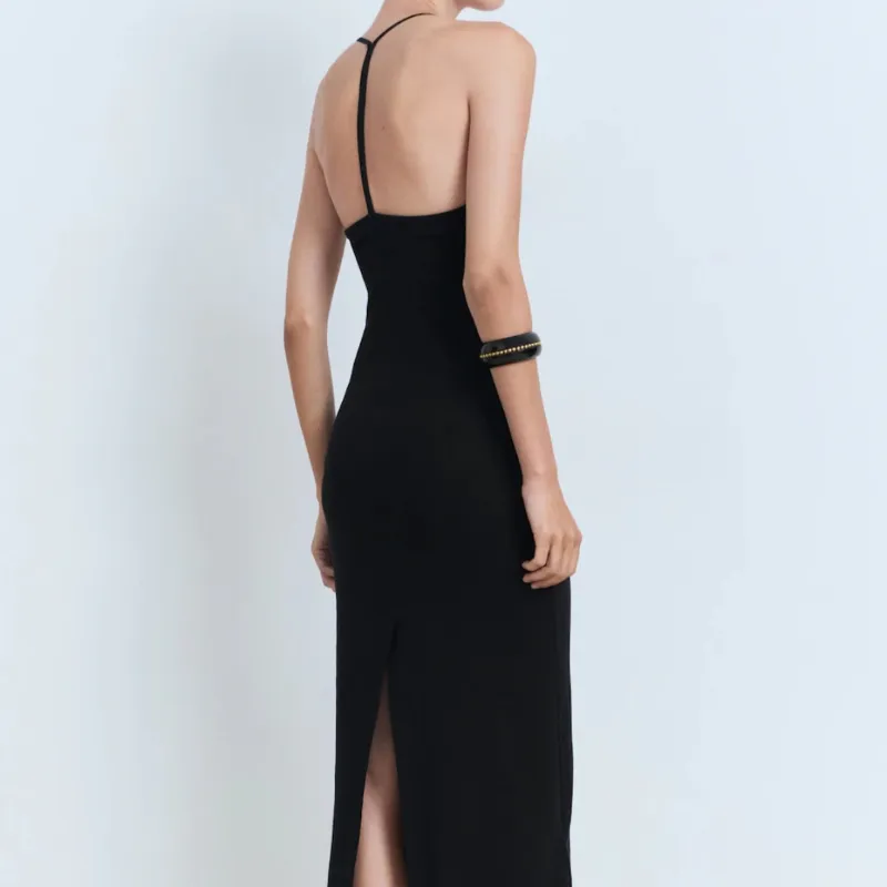 Vestido negro MANGO