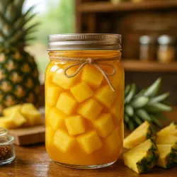 Dulce de piña en almíbar (pote 1000g) 