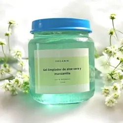 Gel limpiador de aloe vera y manzanilla 🌿🌱