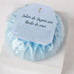 Jabón de jazmín con aceite de coco 💙🥥