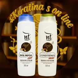 Juego de champú y acondicionador sin sal 
