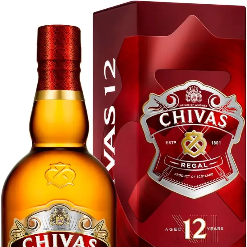 WHISKEY Chivas Regal 12 Años 1 ltrs (Rojo)