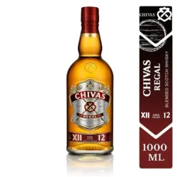 WHISKEY Chivas Regal 12 Años 1 ltrs (Rojo)
