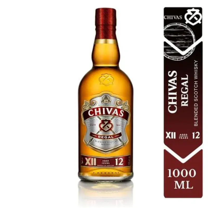WHISKEY Chivas Regal 12 Años 1 ltrs (Rojo)