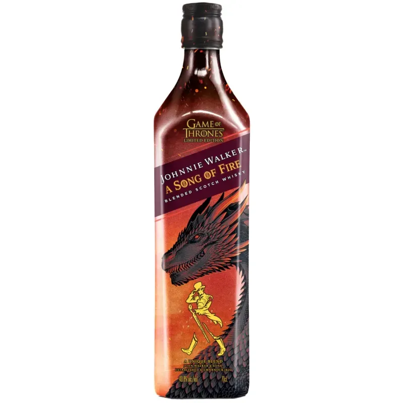 WHISKEY Johnnie Walker A Song Of Fire Blended Scotch Whiskey 1 Ltr