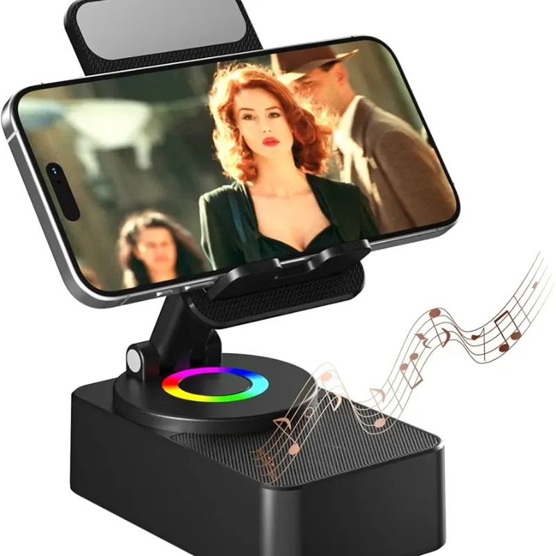 Altavoz con soporte para celular