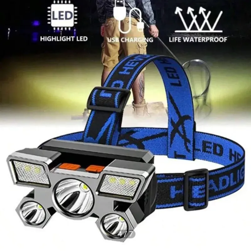 Linterna recargable para cabeza