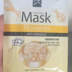 Mascarilla facial de placenta