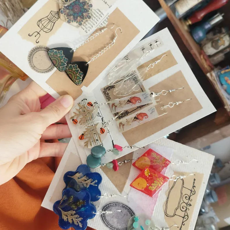 Aretes de resina 