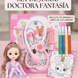 Doctora con plumones