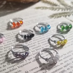 Anillos art line plateados