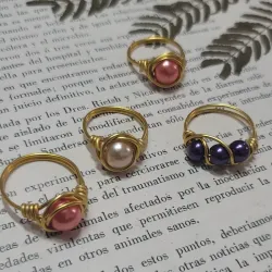 Anillos perlados