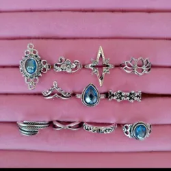 Anillos plateados