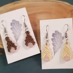 Aretes macramé